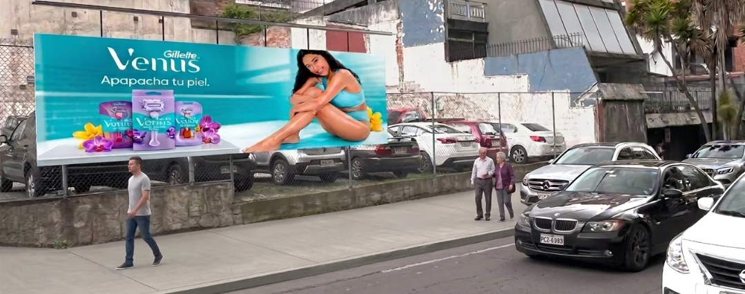 Valla publicitaria 7x2 m en Av. Eloy Alfaro y Catalina Aldáz Quito Iñaquito norte